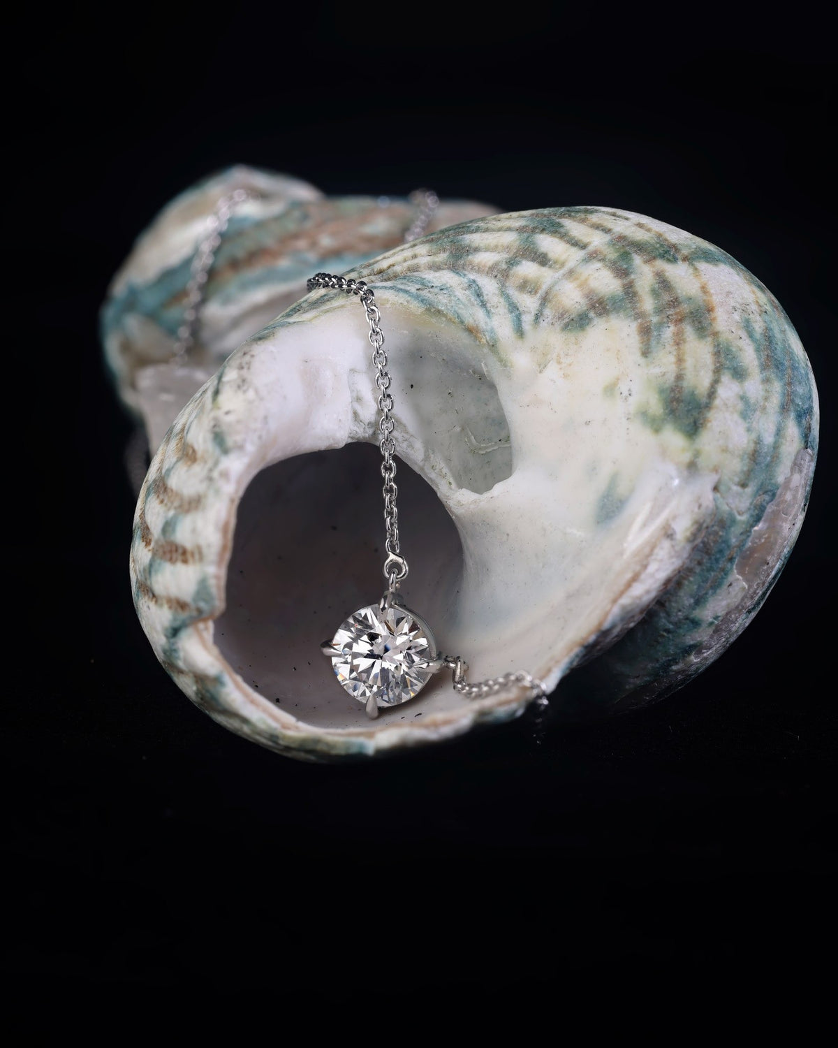 Diamond platinum Pendant - PG-BI-543 - image 1