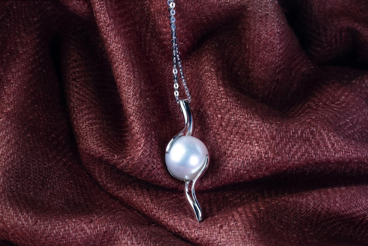 Pearl platinum Pendant - PG-BI-569 - image 1
