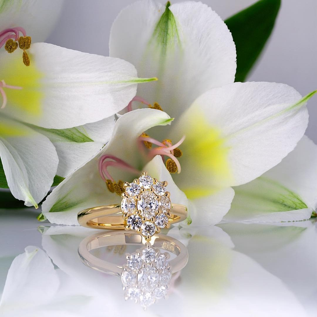 yellow gold Engagement Ring - PG-BI-582 - image 1