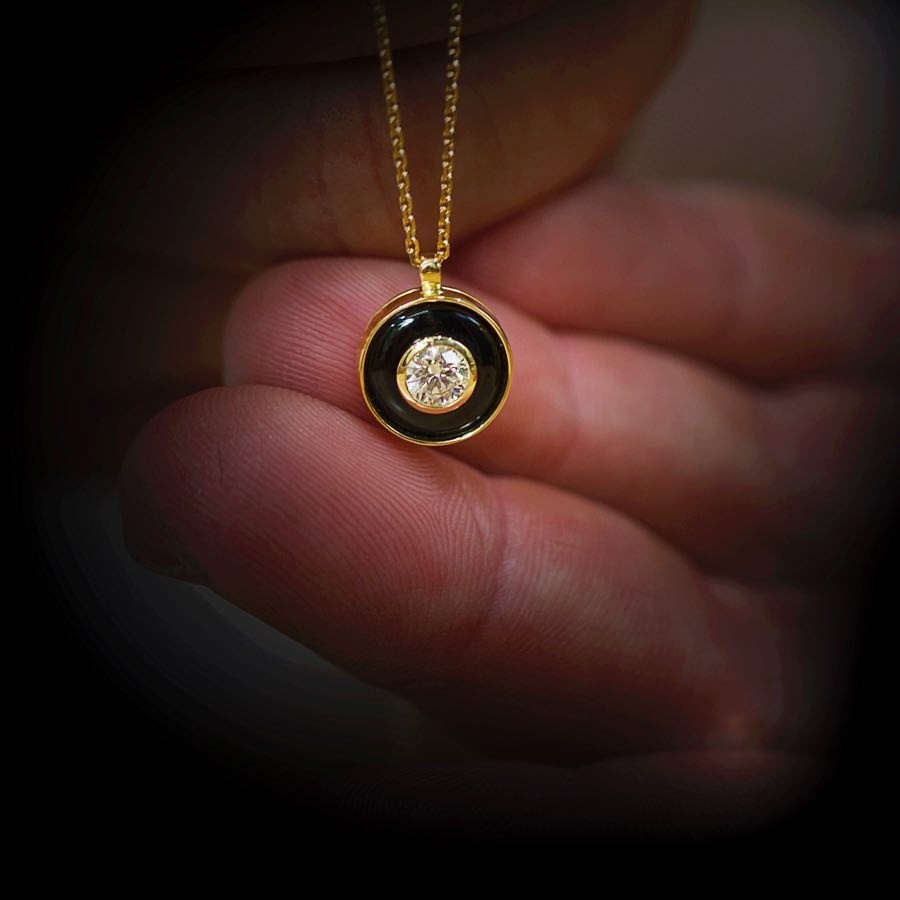 yellow gold Pendant - PG-BI-583 - image 1