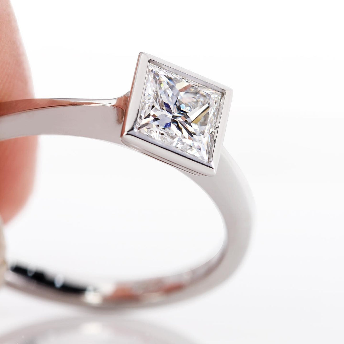 Diamond platinum Engagement Ring - PG-BI-609 - image 1