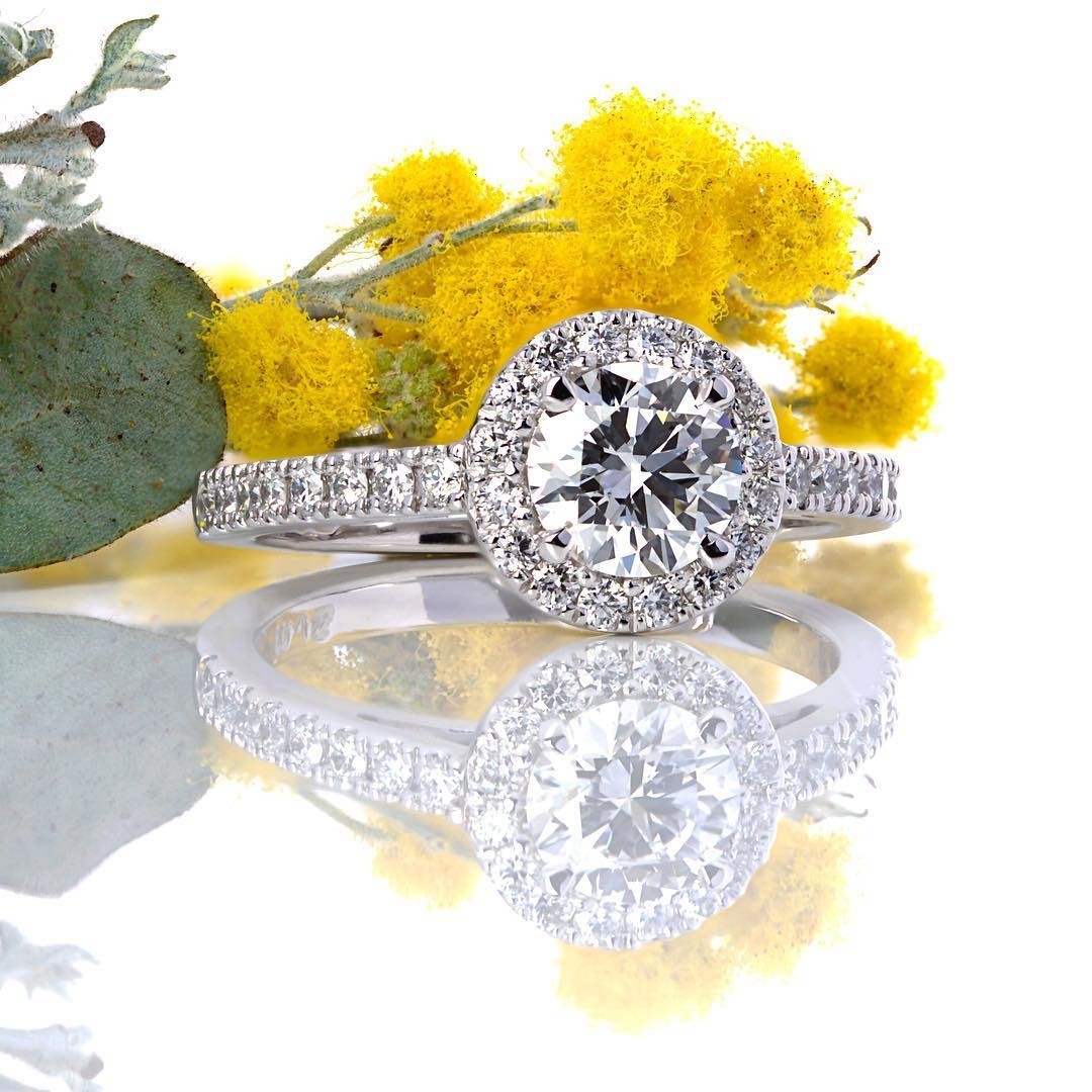 Diamond platinum Engagement Ring - PG-BI-615 - image 1