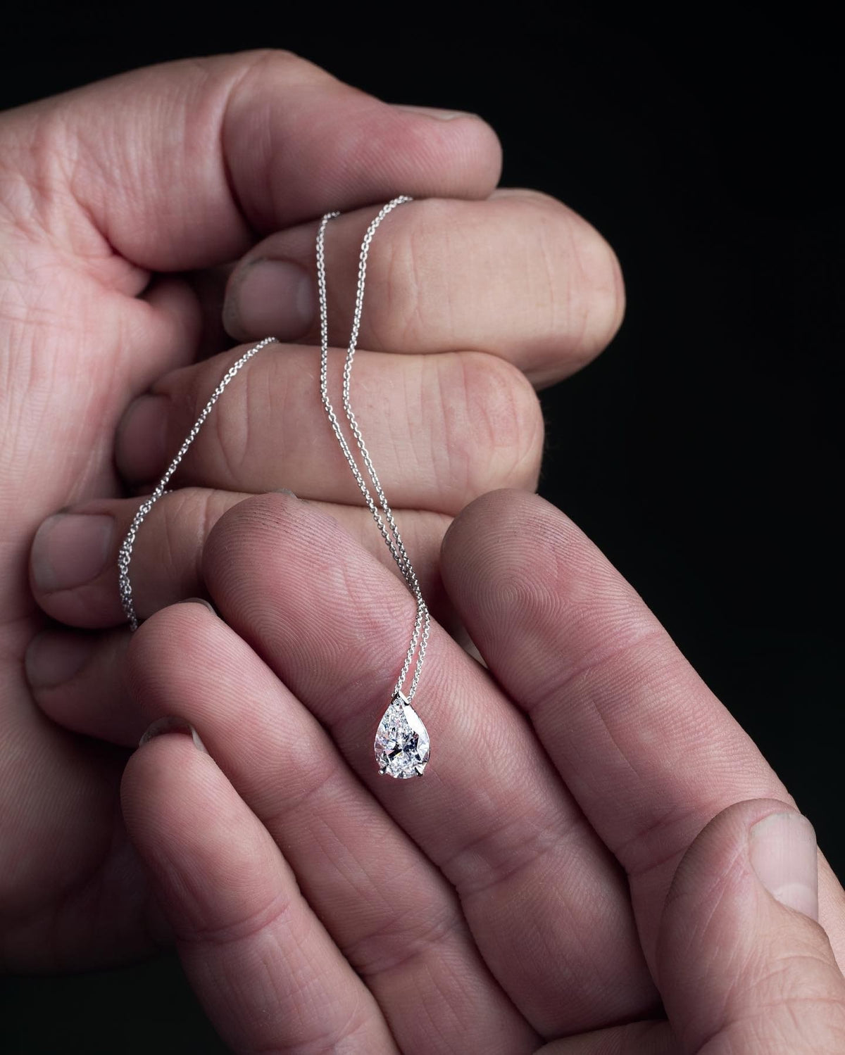 1.5ct D colourless diamond Pendant - PG-BI-622 - image 1
