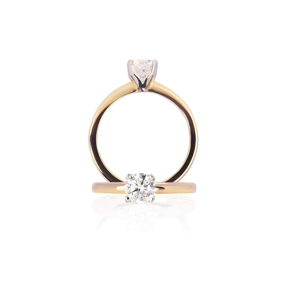yellow gold Engagement Ring - PG-BI-623 - image 1