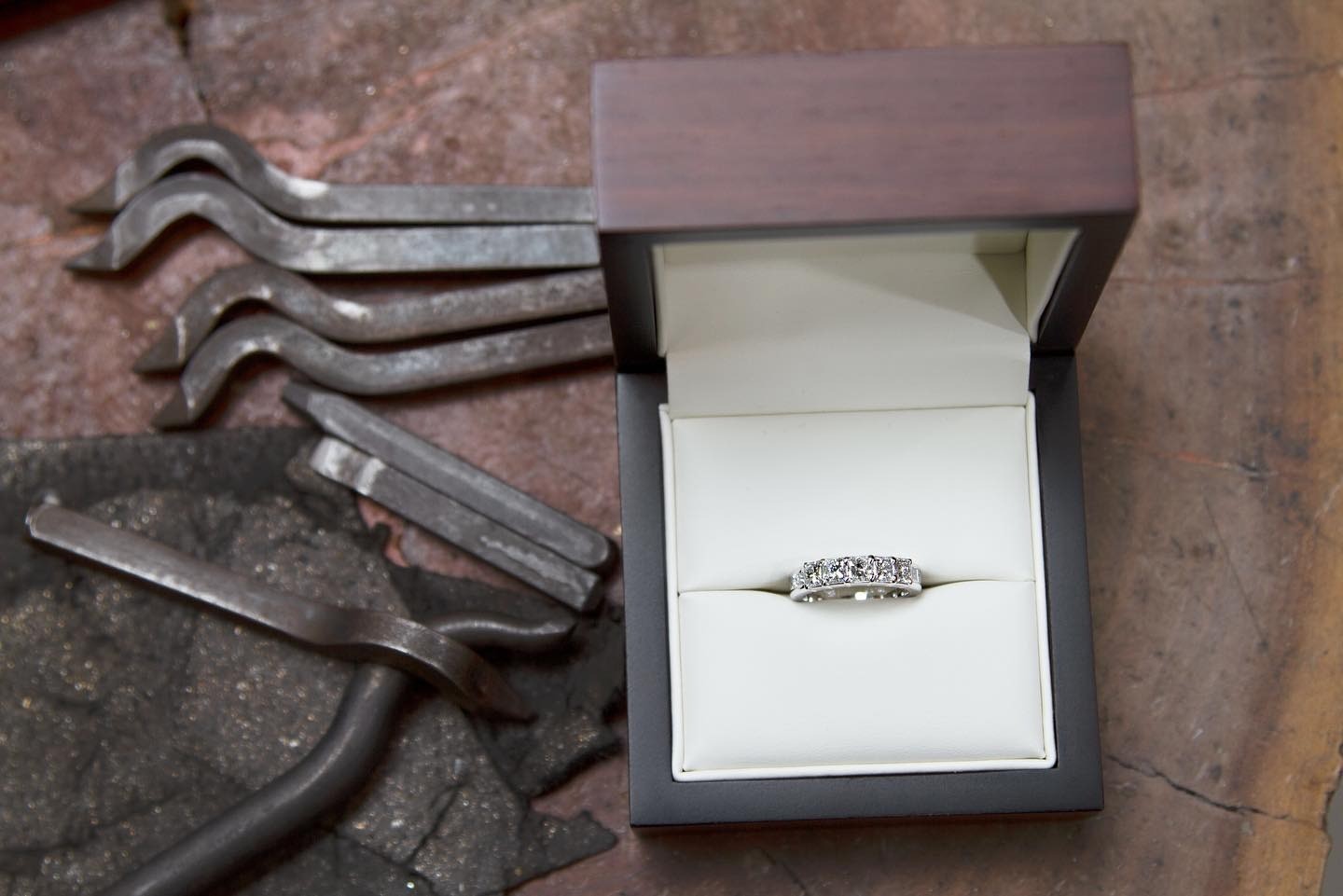 white gold Wedding Band - PG-BI-631 - image 1