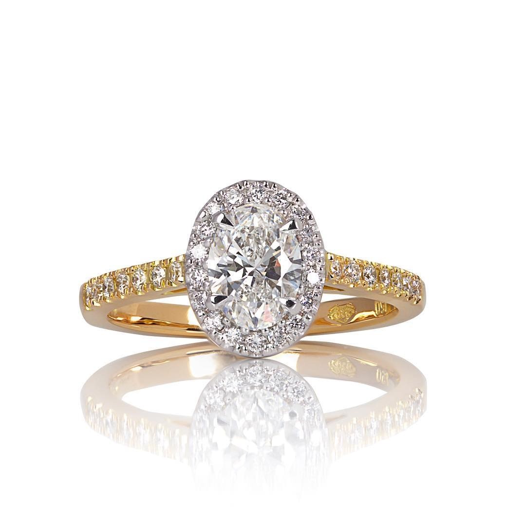 yellow gold Engagement Ring - PG-BI-632 - image 1