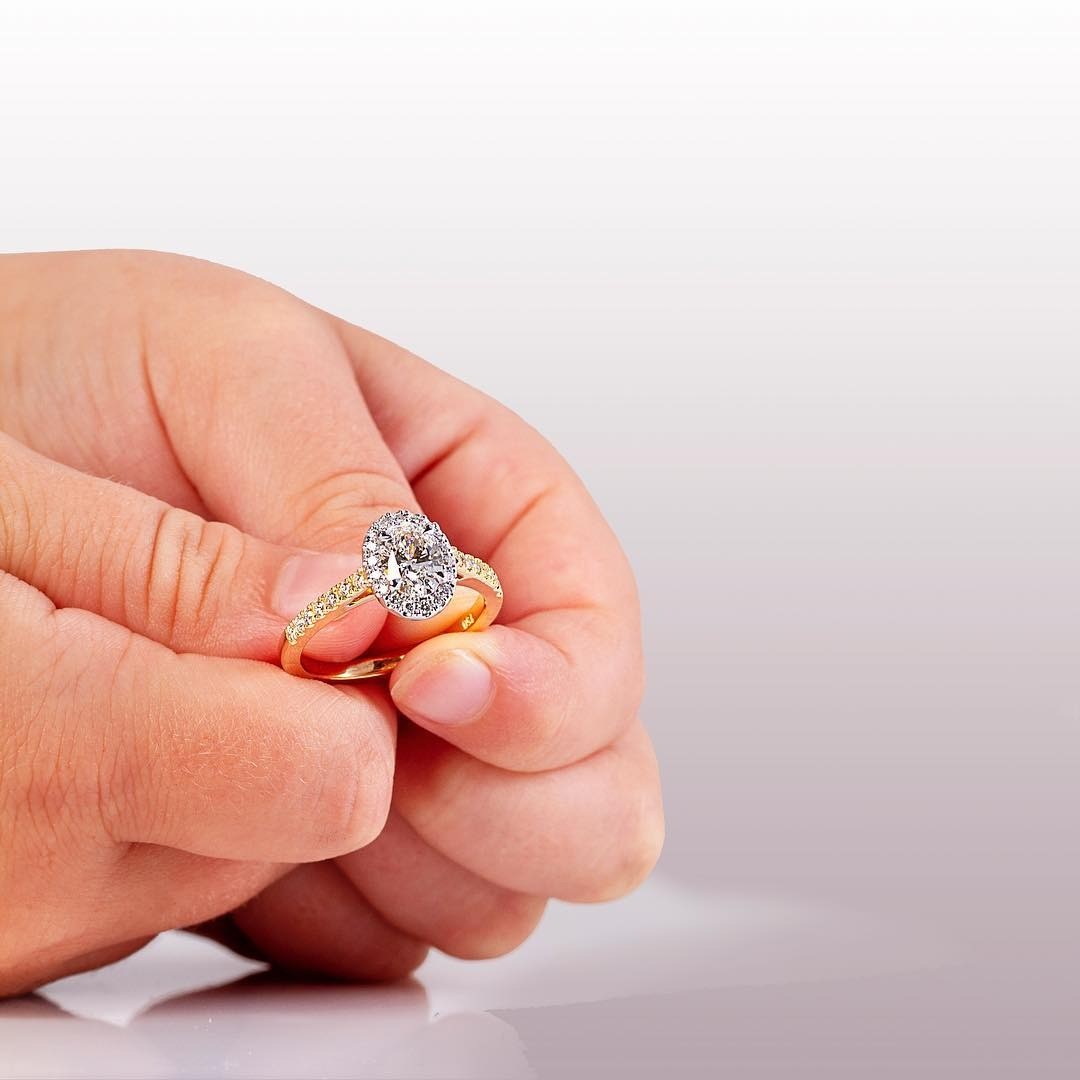 yellow gold Engagement Ring - PG-BI-656 - image 1
