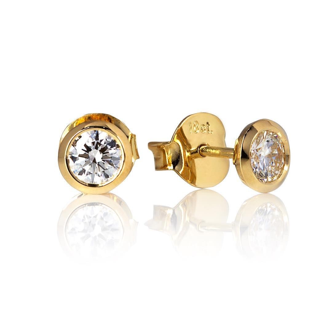 yellow gold Earrings - PG-BI-662 - image 1