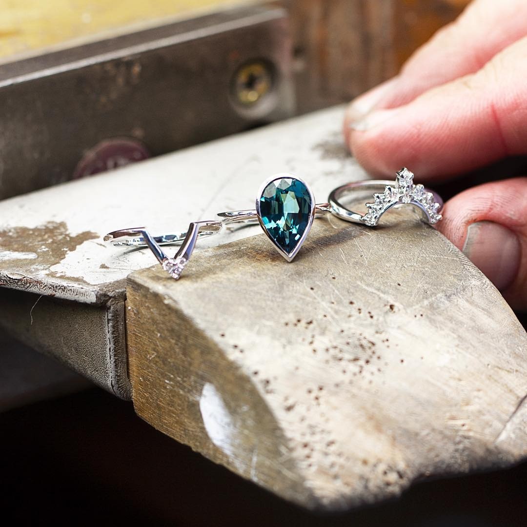 Tourmaline Engagement Ring - PG-BI-718 - image 1