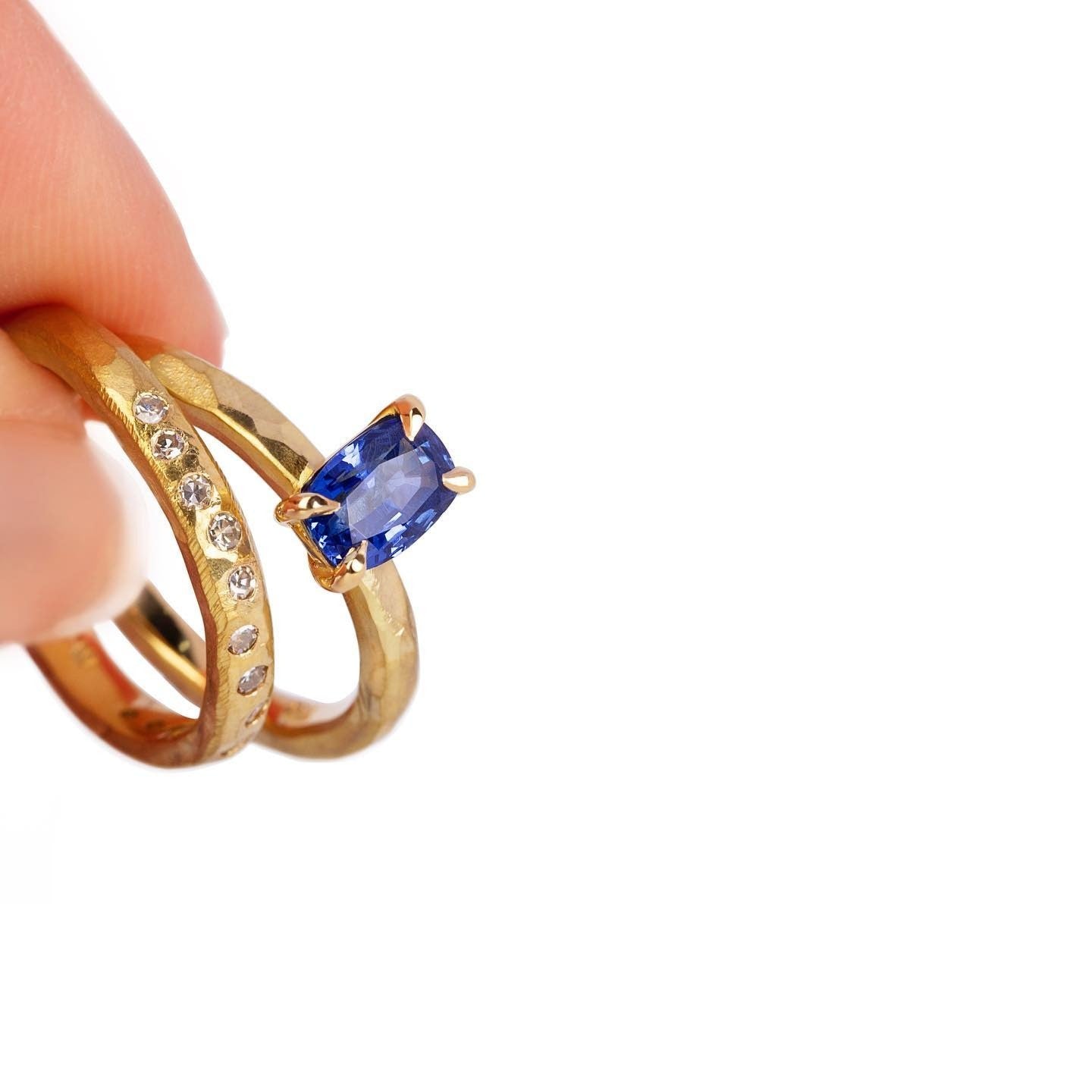 yellow gold Engagement Ring - PG-BI-726 - image 1