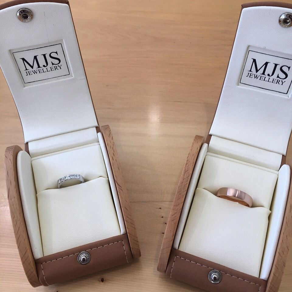 18ct white gold alternate set with baguette and asscher cut diamonds Wedding Band - PG-BI-734 - image 1