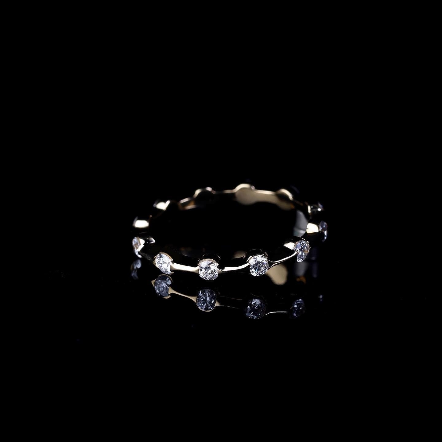 yellow gold Wedding Band - PG-BI-757 - image 1