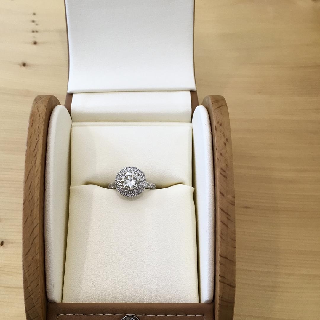 platinum Engagement Ring - PG-BI-759 - image 1
