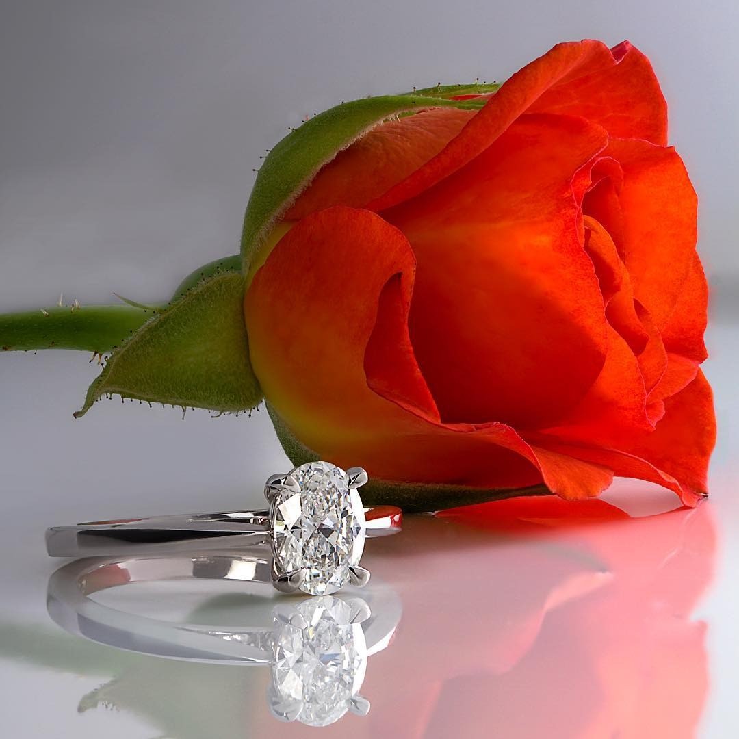 Diamond Platinum Engagement Ring - PG-BI-765 - image 1