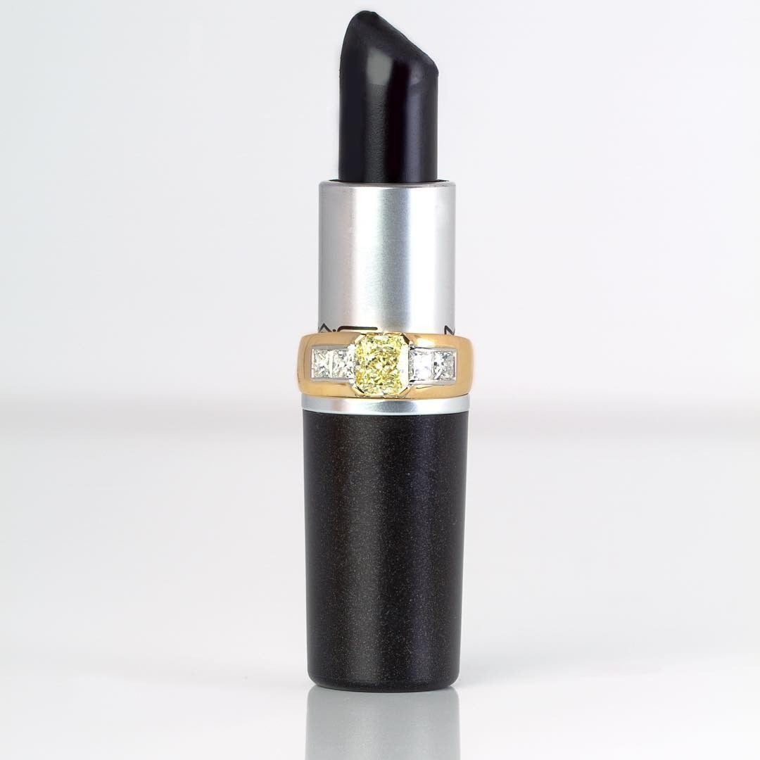 1.48ct of yellow radiant diamond sunshine with this recent bespoke engagement commission Engagement Ring - PG-BI-826 - image 1
