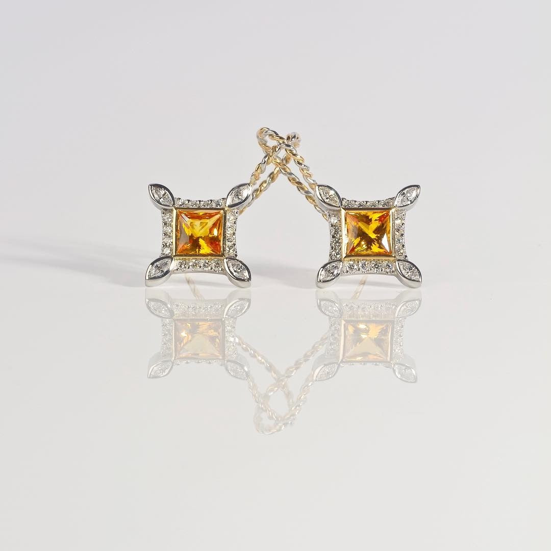 yellow gold Earrings - PG-BI-781 - image 1