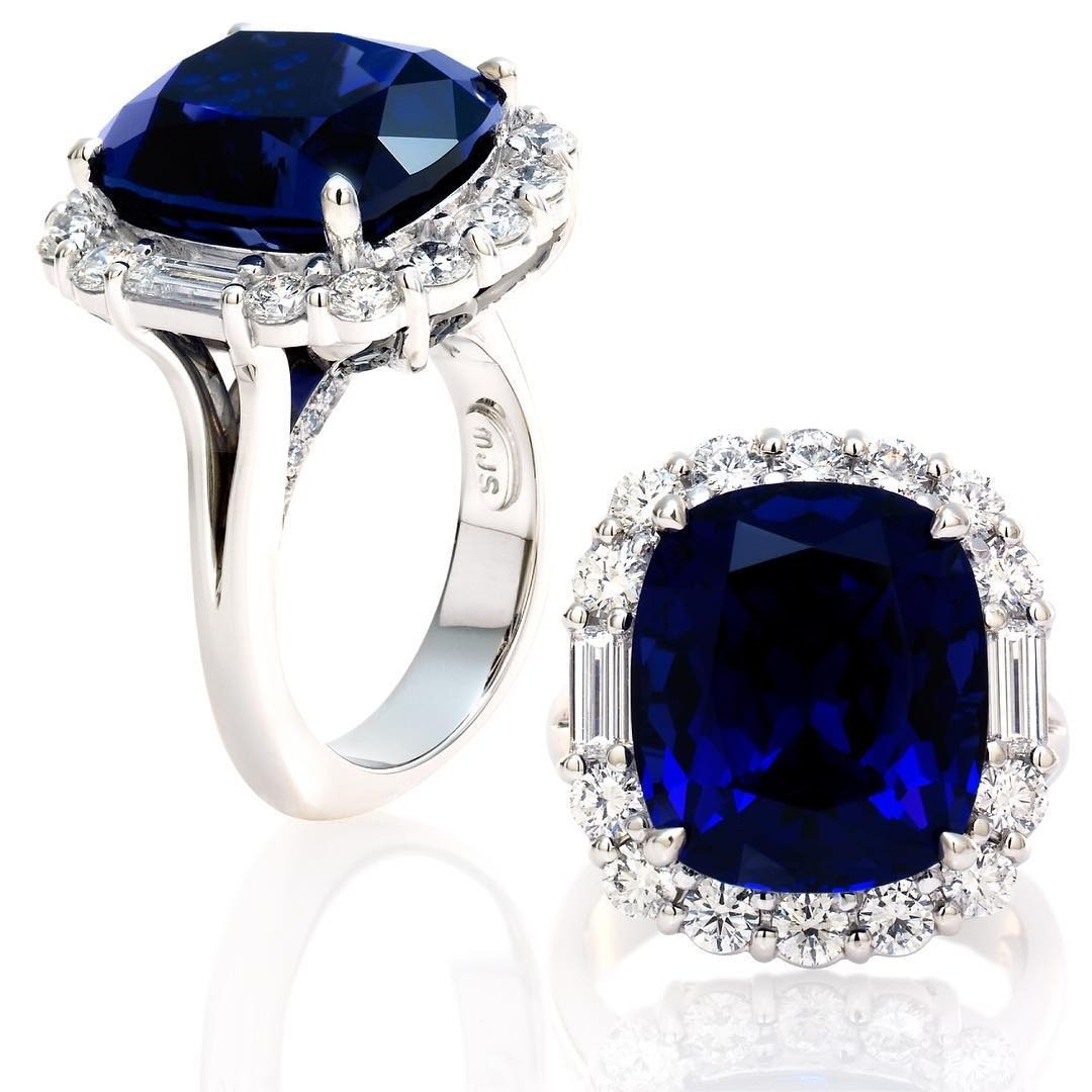 Diamond & Tanzanite Ring - PG-BI-786 - image 1